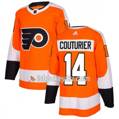 Mænd NHL Philadelphia Flyers Trøje Sean Couturier 14 Adidas 2017-2018 Orange Authentic Mænd NHL Philadelphia Flyers Trøje Sean Couturier 14 Adidas 2017-2018 Orange Authentic